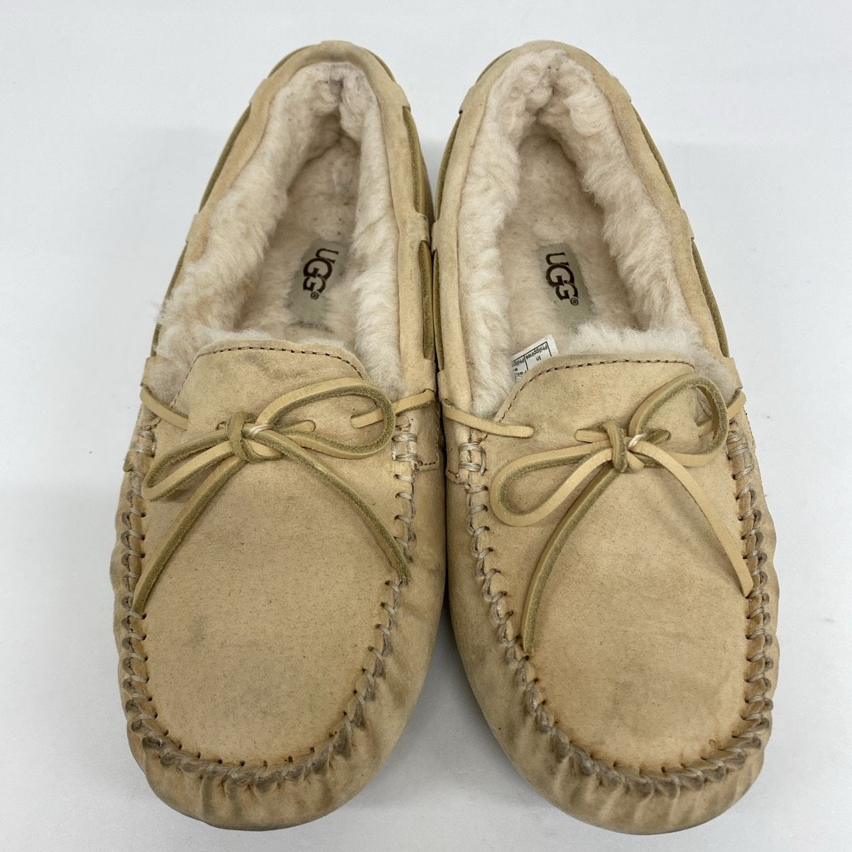 UGG モカシン/ローファー 23cm S/N 5612 ベージュ系 ボア スリッポン