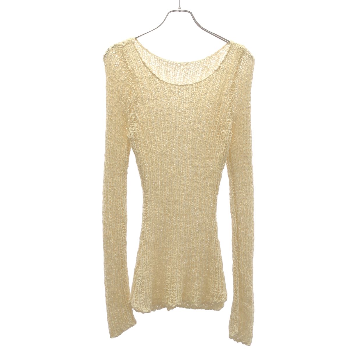 e BIOTOP ヨー ビオトープ ribbon yarn knit リボンヤーンニット