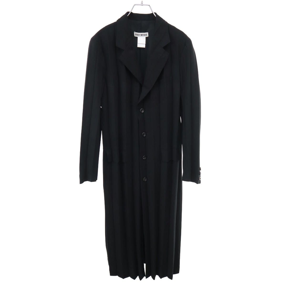 ISSEY MIYAKE イッセイミヤケ プリーツチェスターコート IM94-FA914