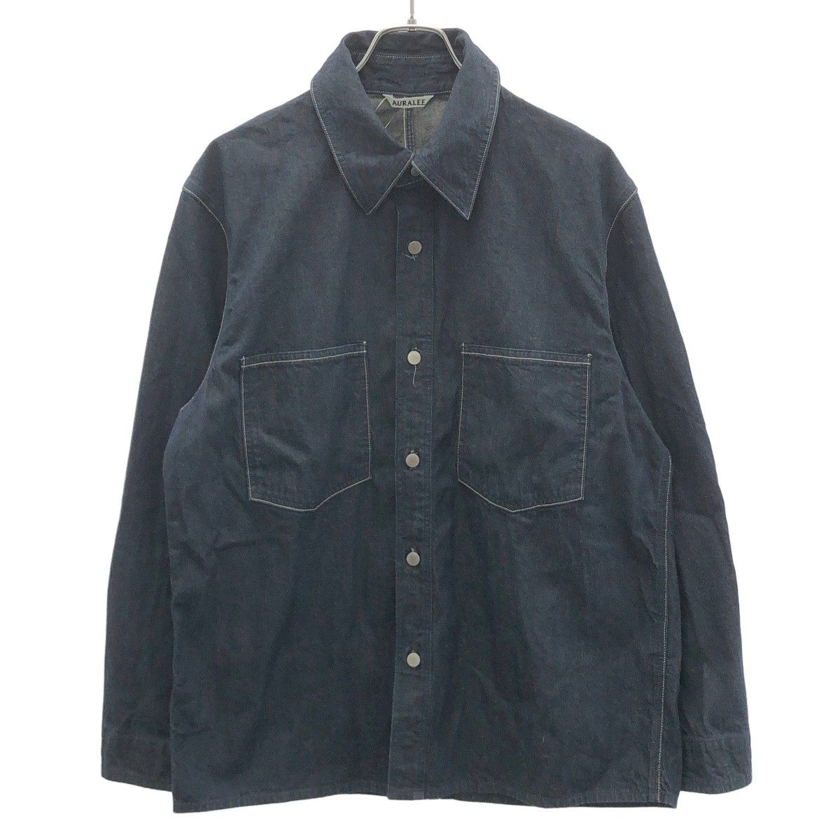 AURALEE オーラリー 21SS HARD TWIST LIGHT DENIM SHIRTS BLOUSON