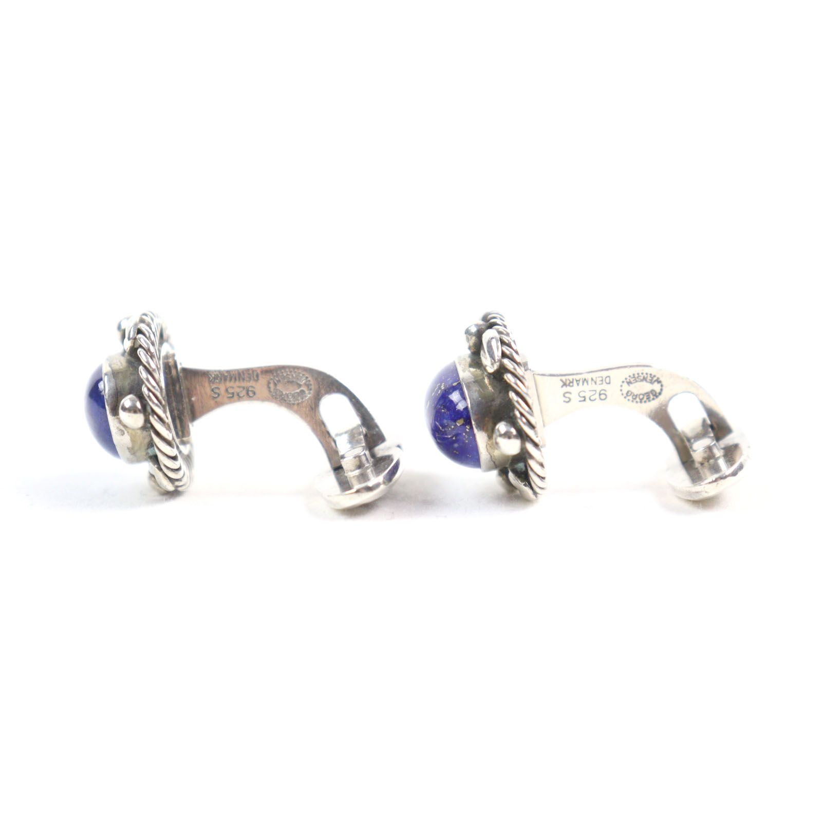 良品○Georg Jensen ジョージジェンセン 17 925 ラピスラズリ カフス