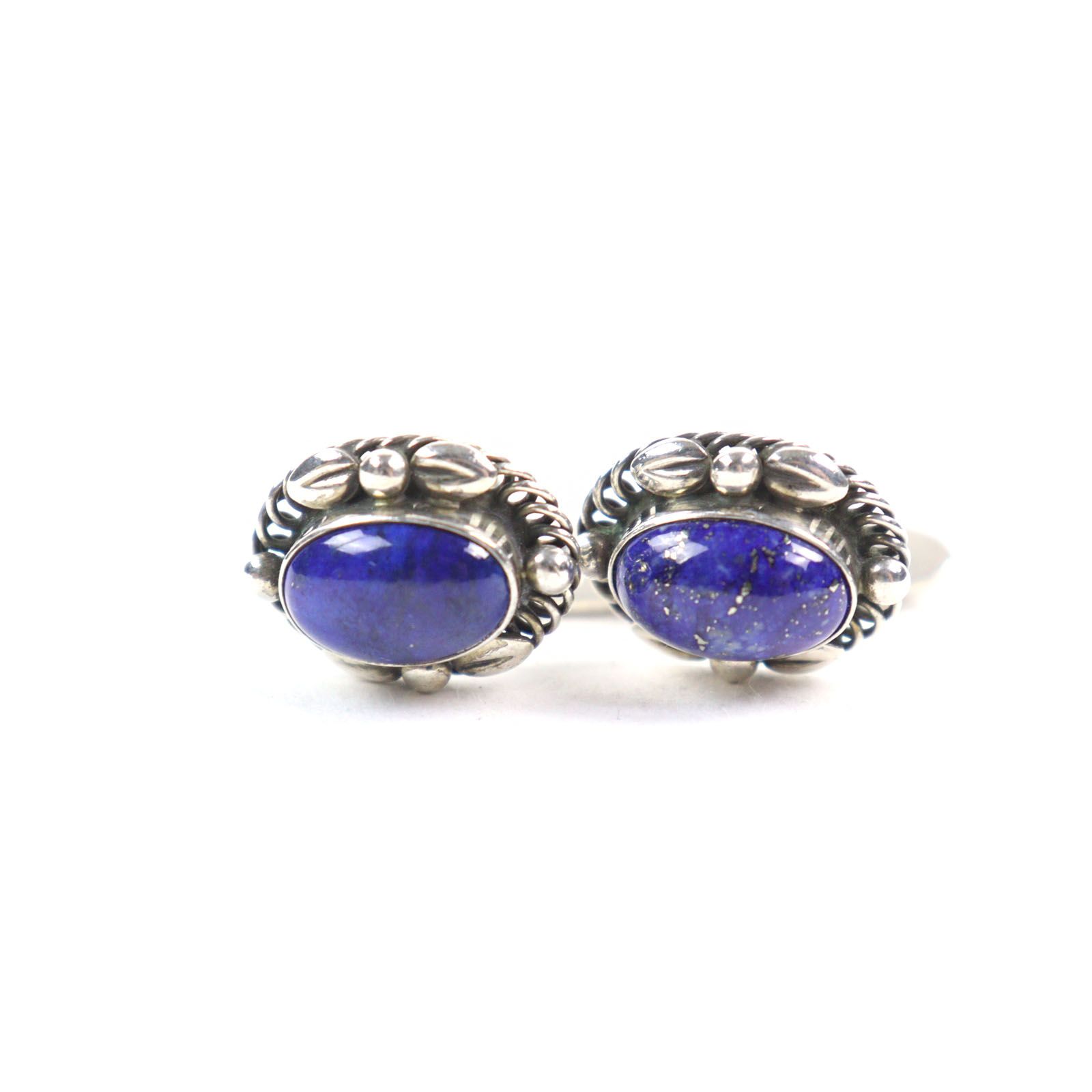 良品○Georg Jensen ジョージジェンセン 17 925 ラピスラズリ カフス