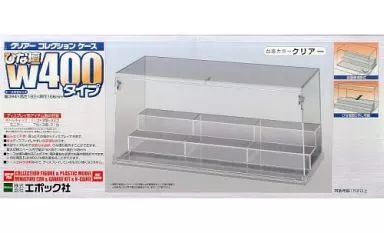 【中古】ケース クリアーコレクションケース ひな壇W400タイプ(クリアー)