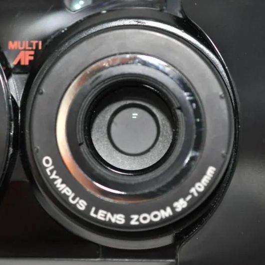 動作OK】OLYMPUS μ[mju:] ZOOM DELUXE ブラック コンパクトフィルム