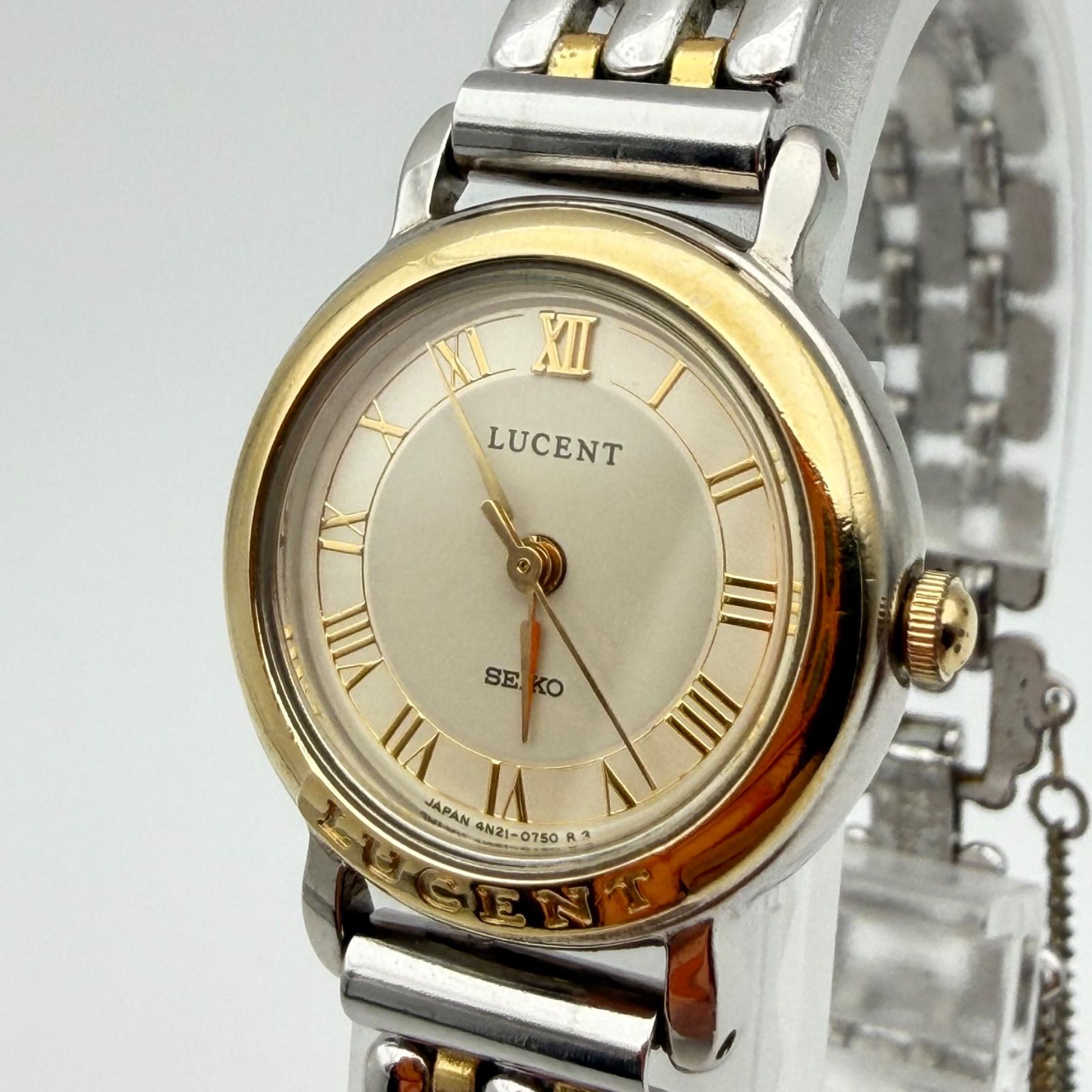 電池新品】SEIKO LUCENT 4N21-0360 レディース 腕時計 ローマ数字