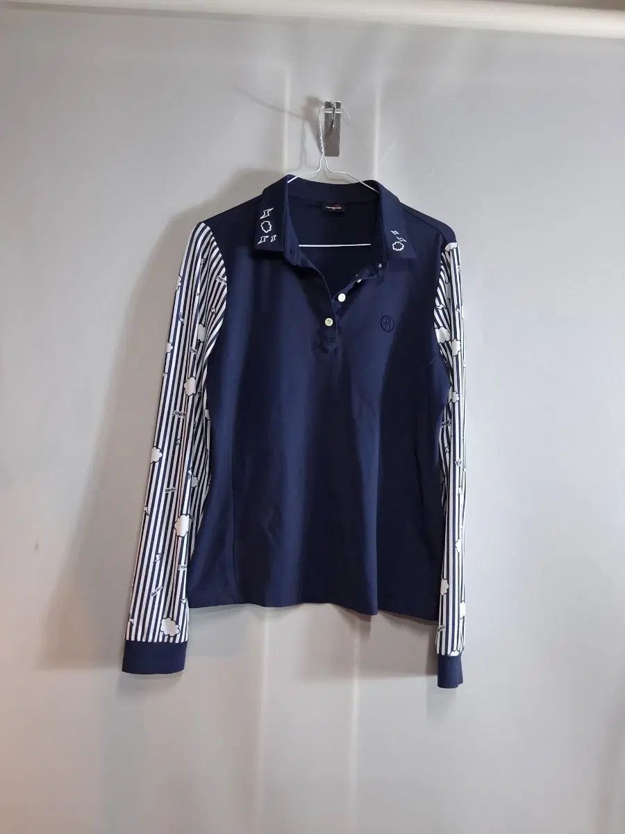 レノマ レディース カラーTシャツ 長袖 ネイビー (100)