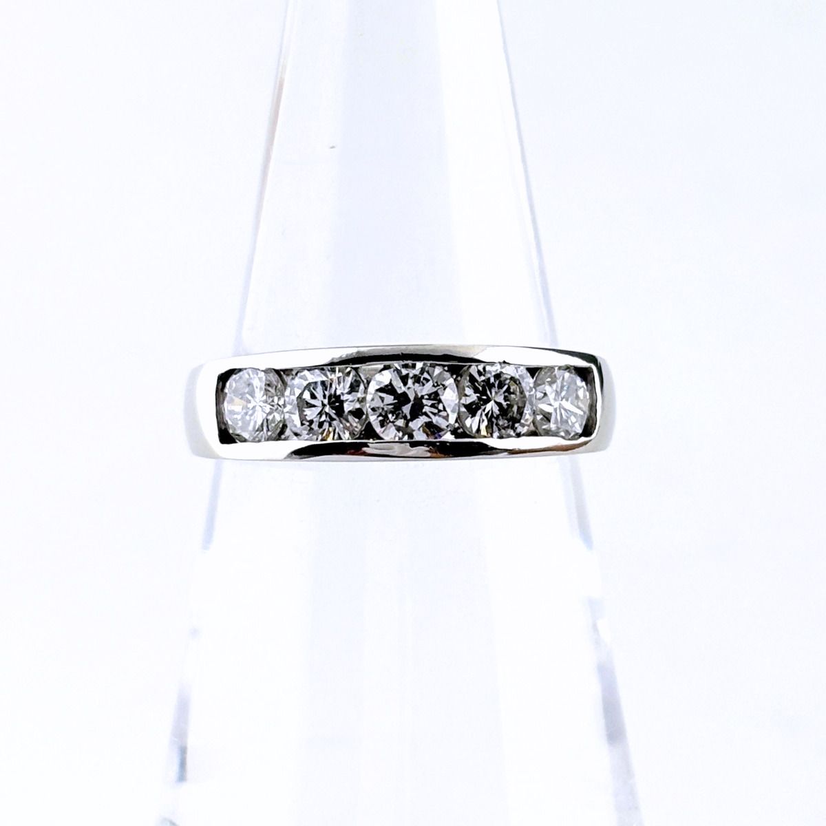 メレダイヤ プラチナ 指輪 リング 10.5号 Pt900 ダイヤモンド レディース 【中古】