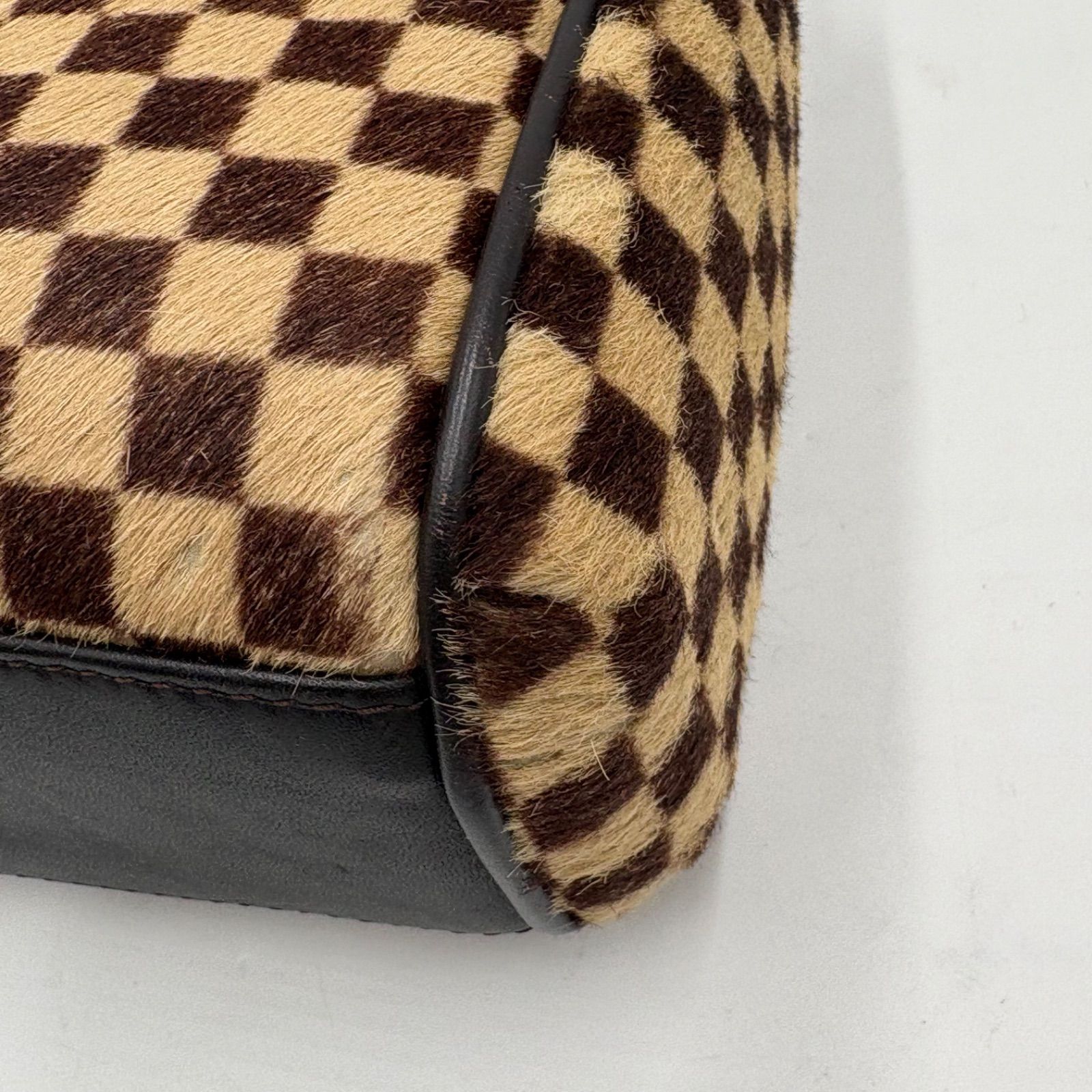 LOUIS VUITTON ルイヴィトン ダミエ ソバージュ ライオン ハラコ