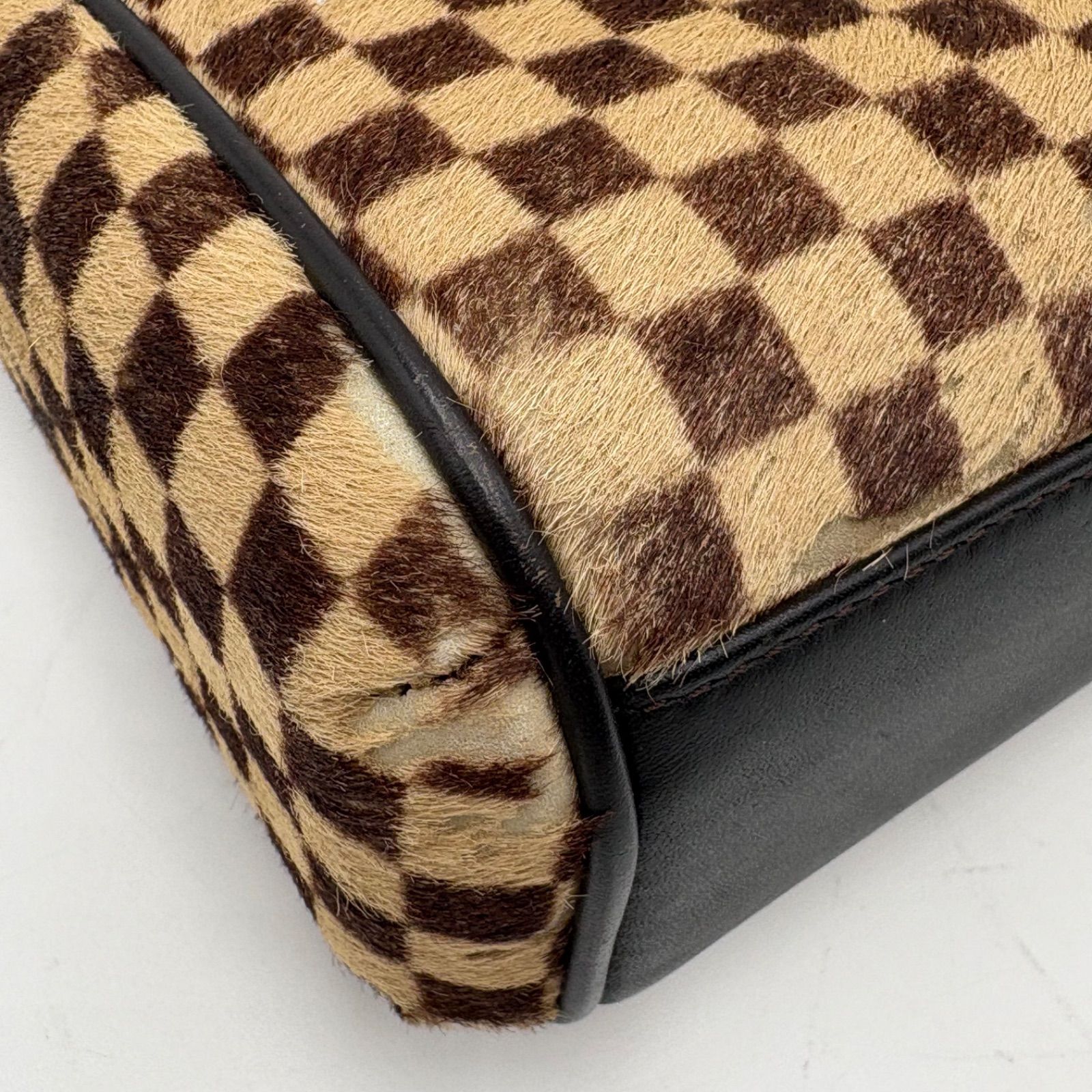 LOUIS VUITTON ルイヴィトン ダミエ ソバージュ ライオン ハラコ