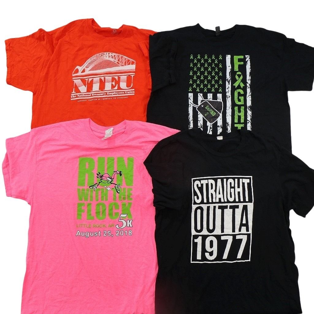 古着卸 まとめ売り プリント Tシャツ 16枚セット ( メンズ XL ) 中古