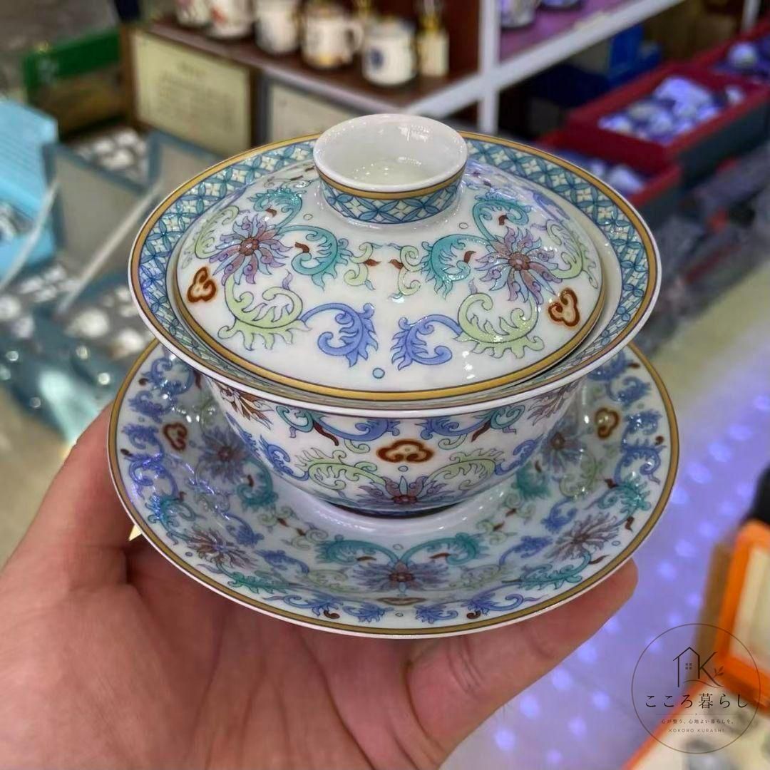 景徳鎮 陶磁器 百子図三才蓋碗 茶碗 茶道具 煎茶器 新品未使用 景徳鎮 陶磁器 斗彩描金 枝 三才盖碗 茶碗 煎茶器 新品未使用 - メルカリ