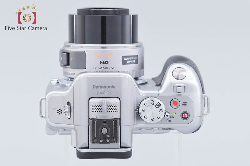 中古】Panasonic パナソニック LUMIX G DMC-G5 シルバー レンズキット