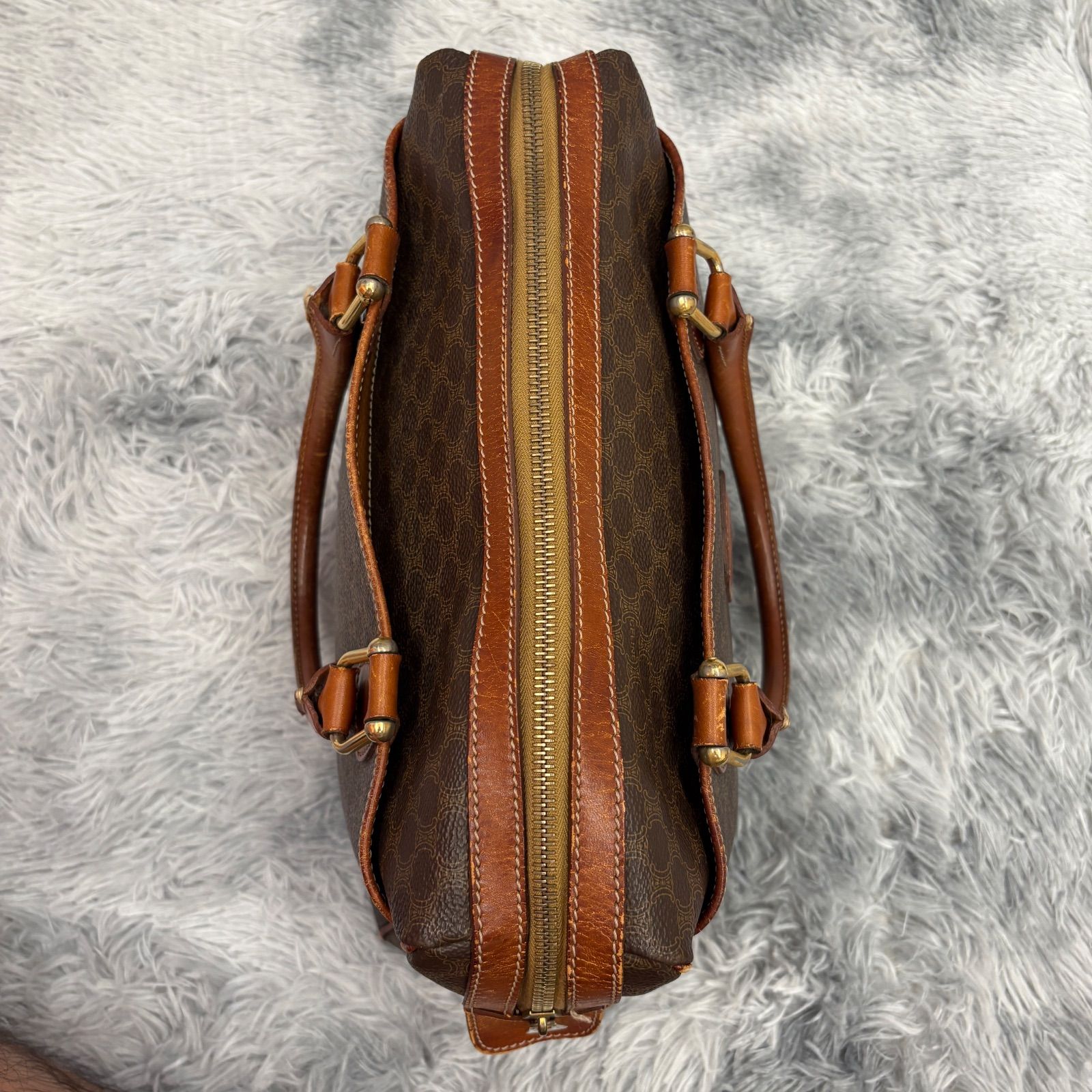 CELINE セリーヌ ハンドバッグ マカダム柄 トリオンフ ミニボストン