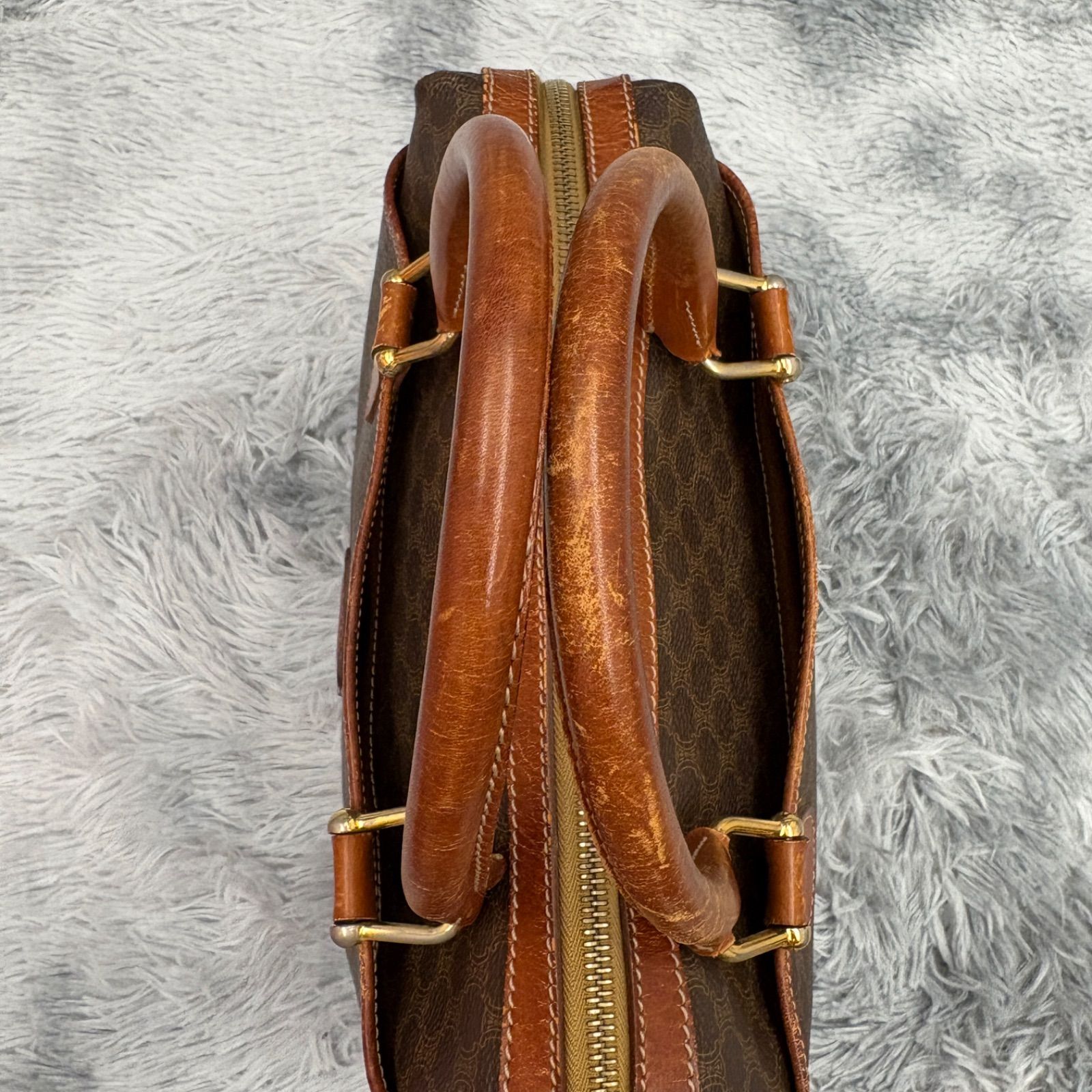 CELINE セリーヌ ハンドバッグ マカダム柄 トリオンフ ミニボストン