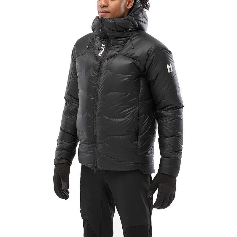 ミレー メンズ アウター ジャケット・ブルゾン フーデッドジャケット ダウン MILLET Kamet Down Hooded Jacket Mens Black ブラック