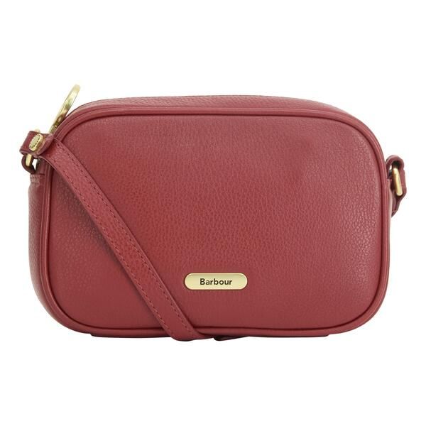 バブアー レディース バッグ ミニ レザー Barbour Womens Daphne Mini Leather Crossbody Bag Red レッド