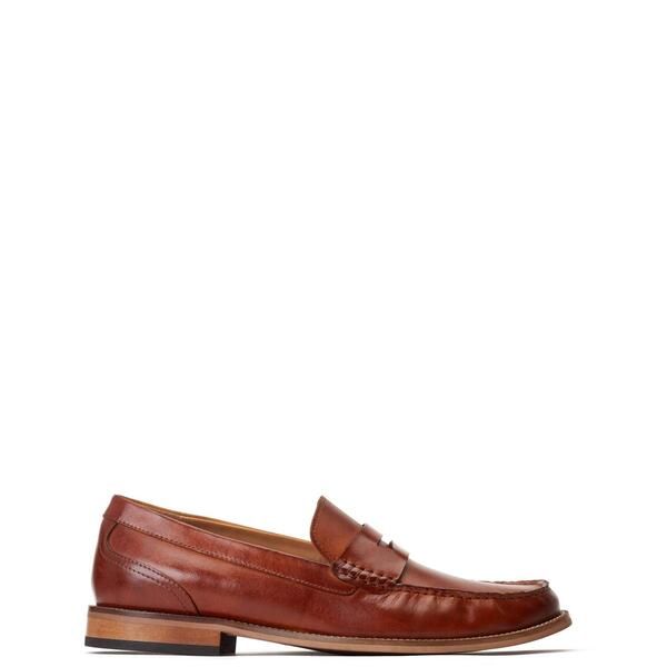 ベースロンドン メンズ シューズ スニーカー レザー ローファー Base London Mens Garfield Penny Leather Loafers Tan タン