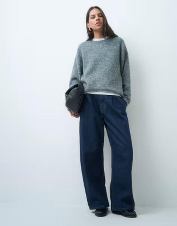 ジェイディーワイ レディース アウター ニット・セーター ドロップショルダー JDY drop shoulder knitted sweater in mid Medium Gray グレー 14,785円