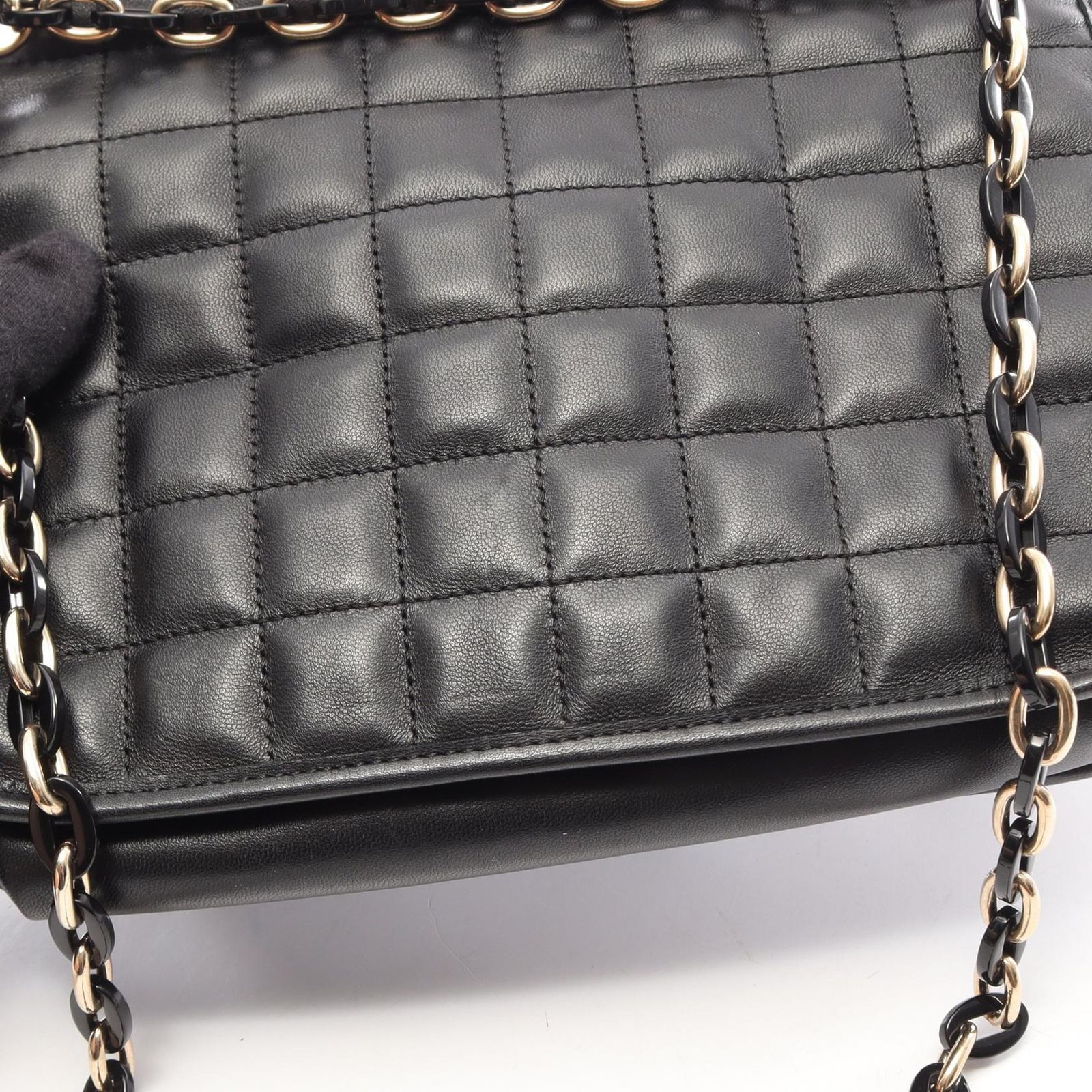 シャネル CHANEL ショルダーバッグ チョコバー 2.55 コンビ金具
