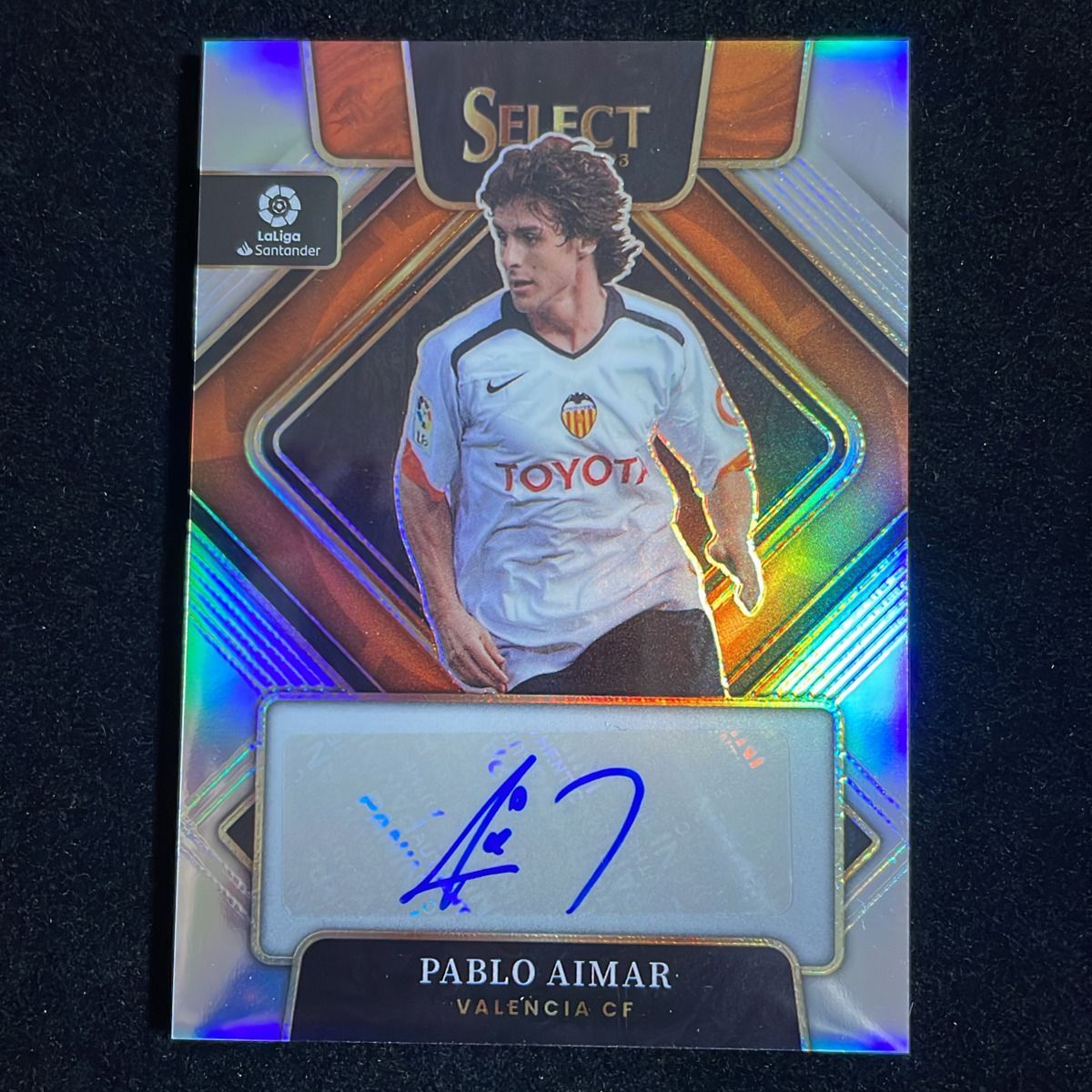 パウロアイマールサラゴササインつきペナント Pablo Aimar パブロ・アイマール Panini Select La Liga 2022-23