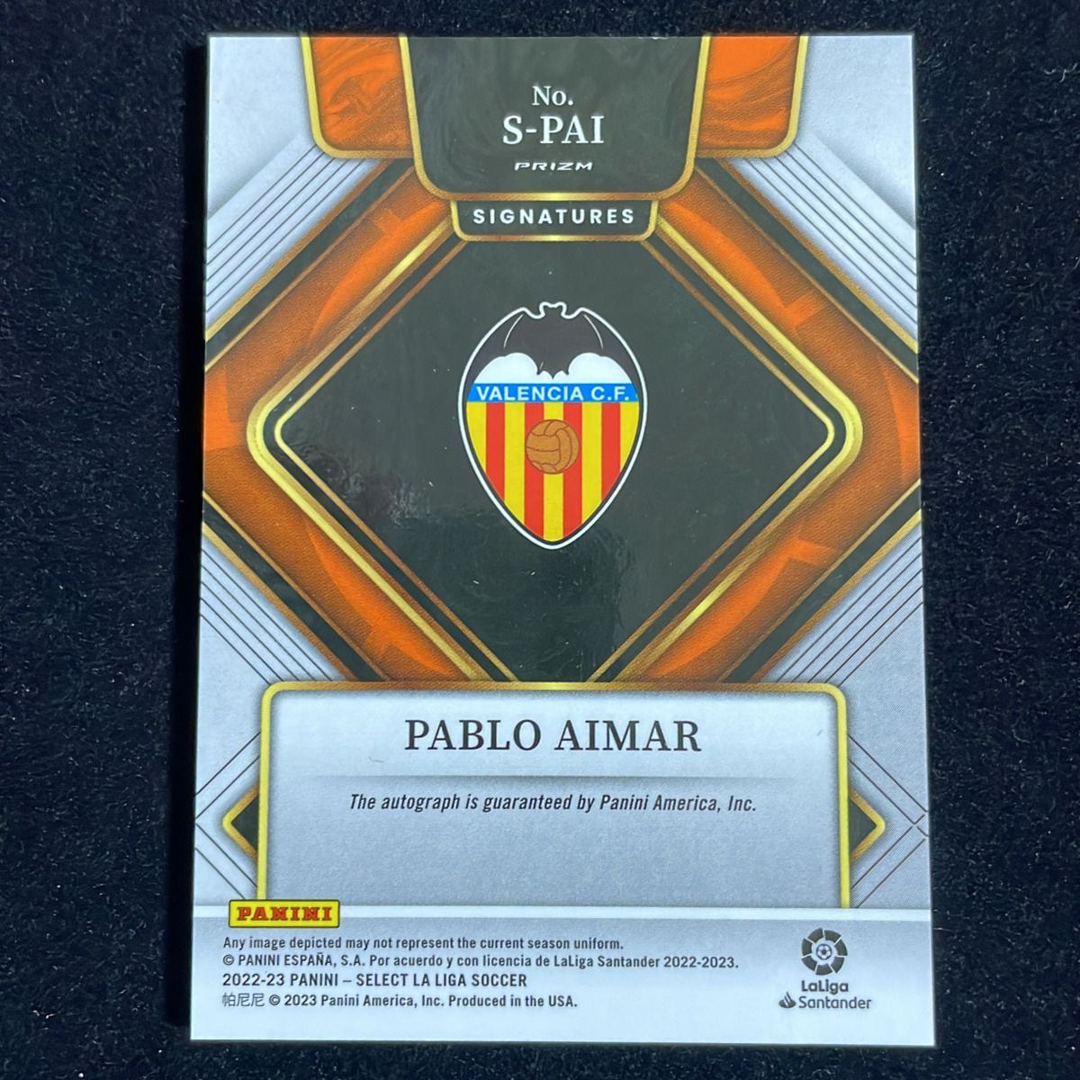 Pablo Aimar パブロ・アイマール Panini Select La Liga 2022-23