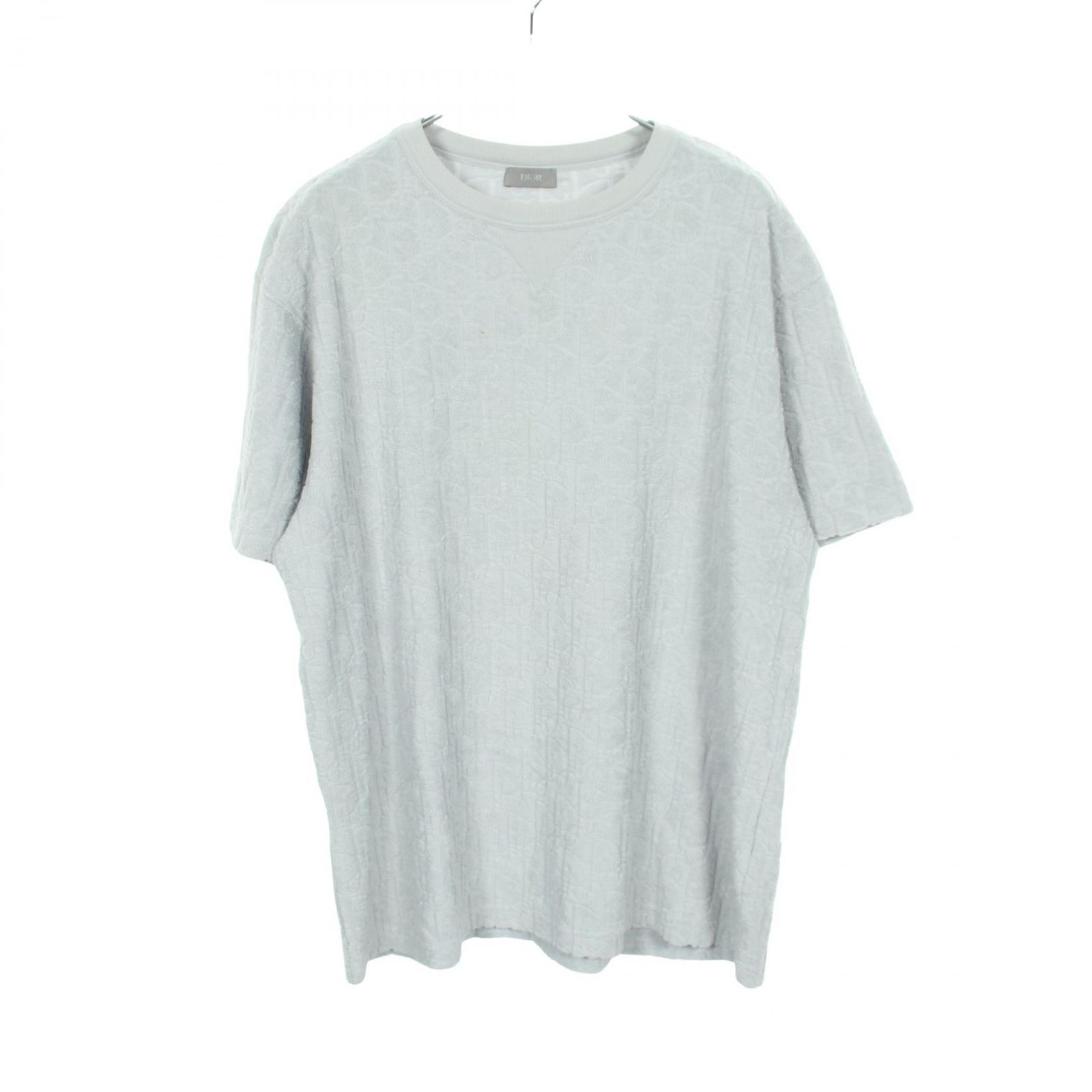 クリスチャンディオール Christian Dior 半袖Tシャツ オブリーク ジャカード パイル コットン Tシャツ メンズ Used B
