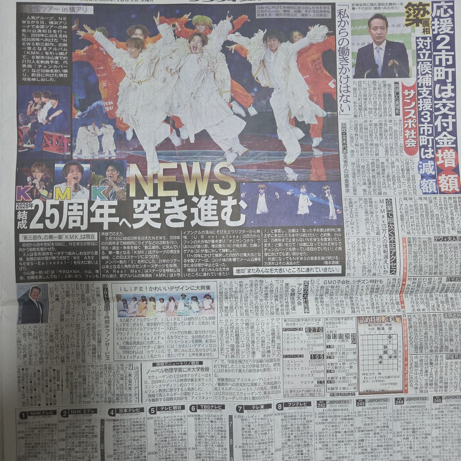 匿名配送！送料込み！ 10月7日 朝刊 スポーツ紙5社 - メルカリ