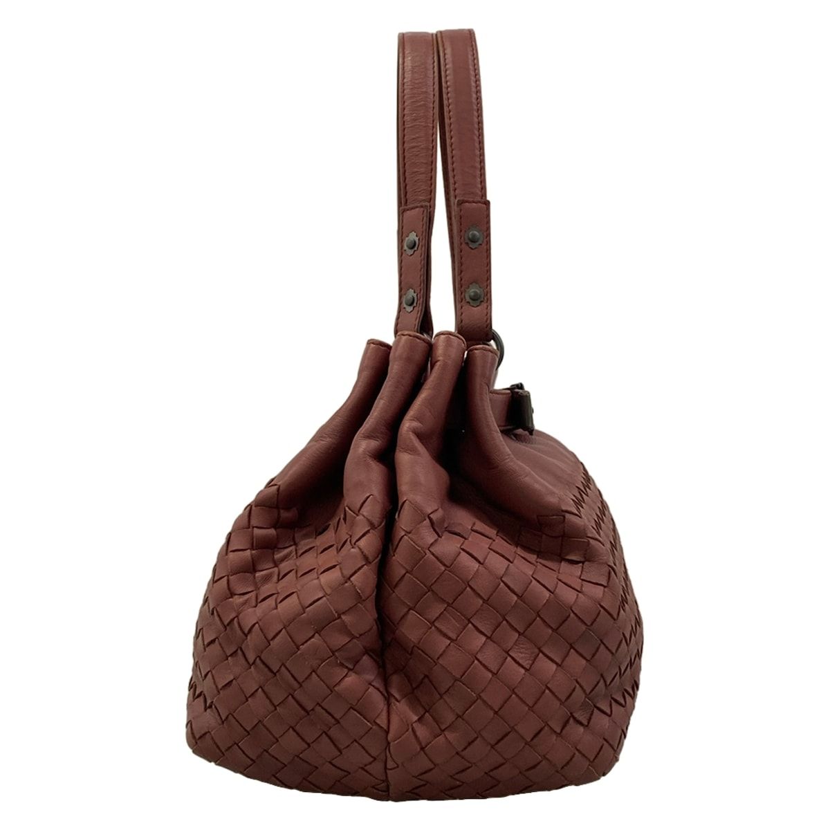 BOTTEGA VENETA　イントレチャート　ハンドバッグ　バニティ　ボルドー BOTTEGA VENETA(ボッテガヴェネタ) ハンドバッグ イントレチャート