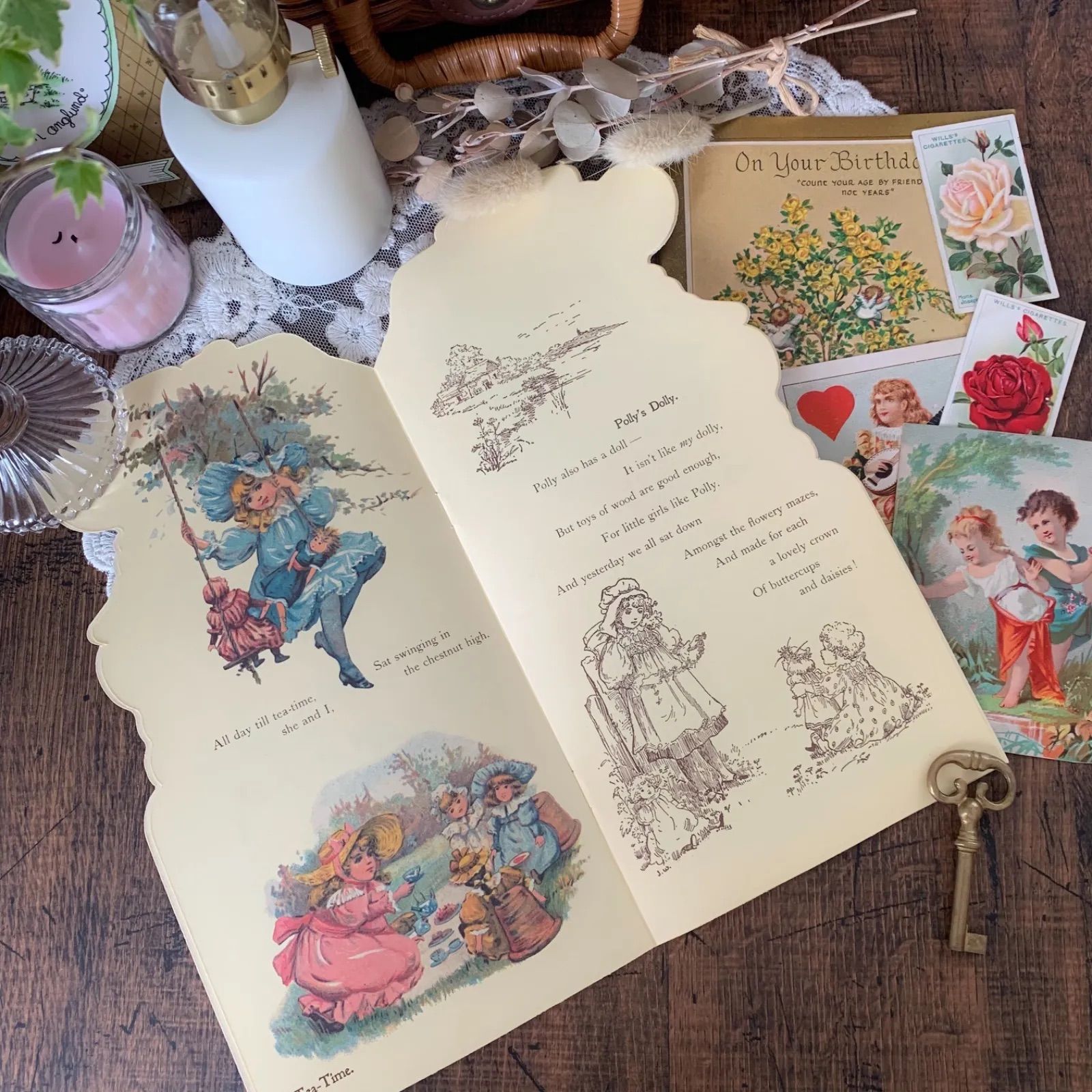 ヴィンテージ 紙ものセット 洋書 フランスアンティーク クロモス