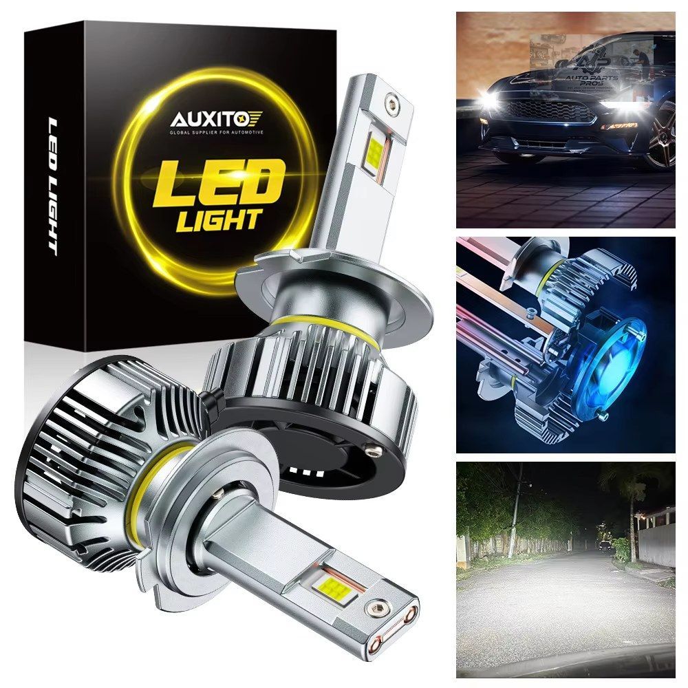 2個 H7 LED Canbus ヘッドライト ファン VW MK7 ゴルフ 6 パサート ティグアン フォード BMW メルセデス W204 W202 W245 W211 6500K