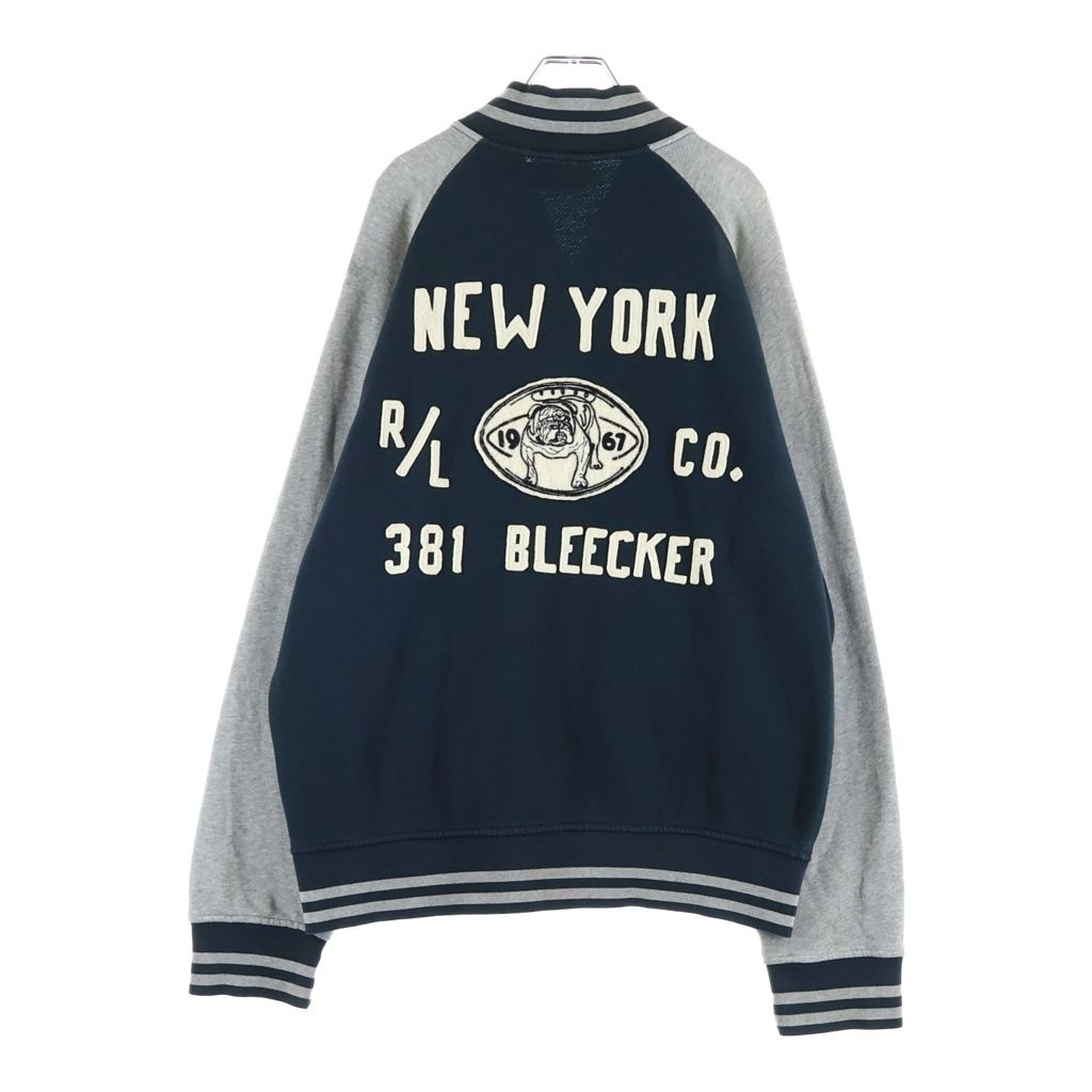 POLO RALPH LAUREN (ポロラルフローレン) バックブルドッグワッペン スウィームスタジャン スウェットトラックジャケット ネイビー 9,317円