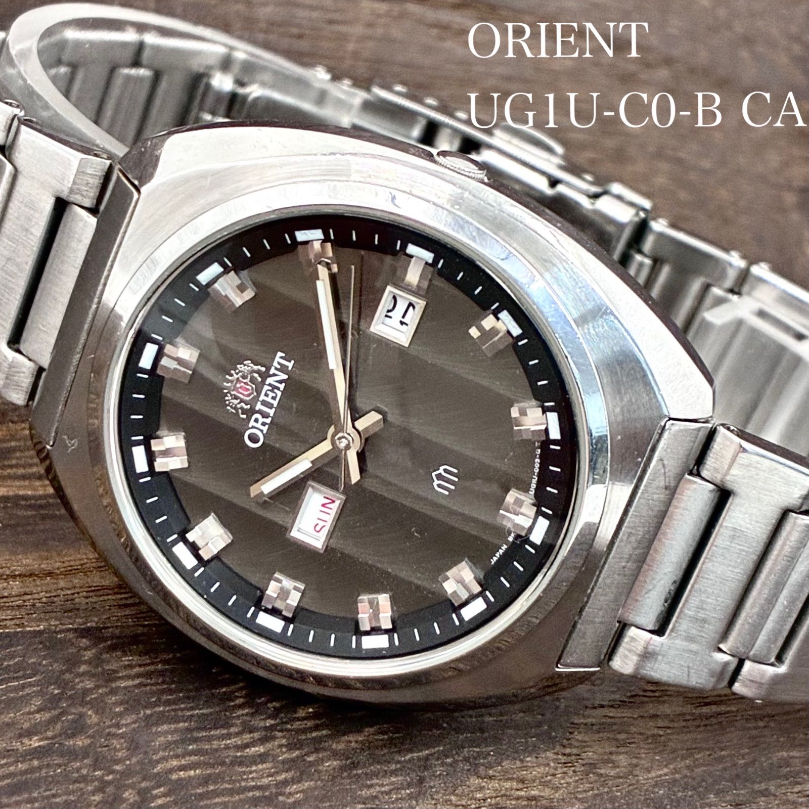 【稼働/純正ブレス】ORIENT/オリエント Neo 70's/ネオセブンティーンス 腕時計 クォーツ 変わり文字盤 デイデイト 2011年5月製造 neo vintage