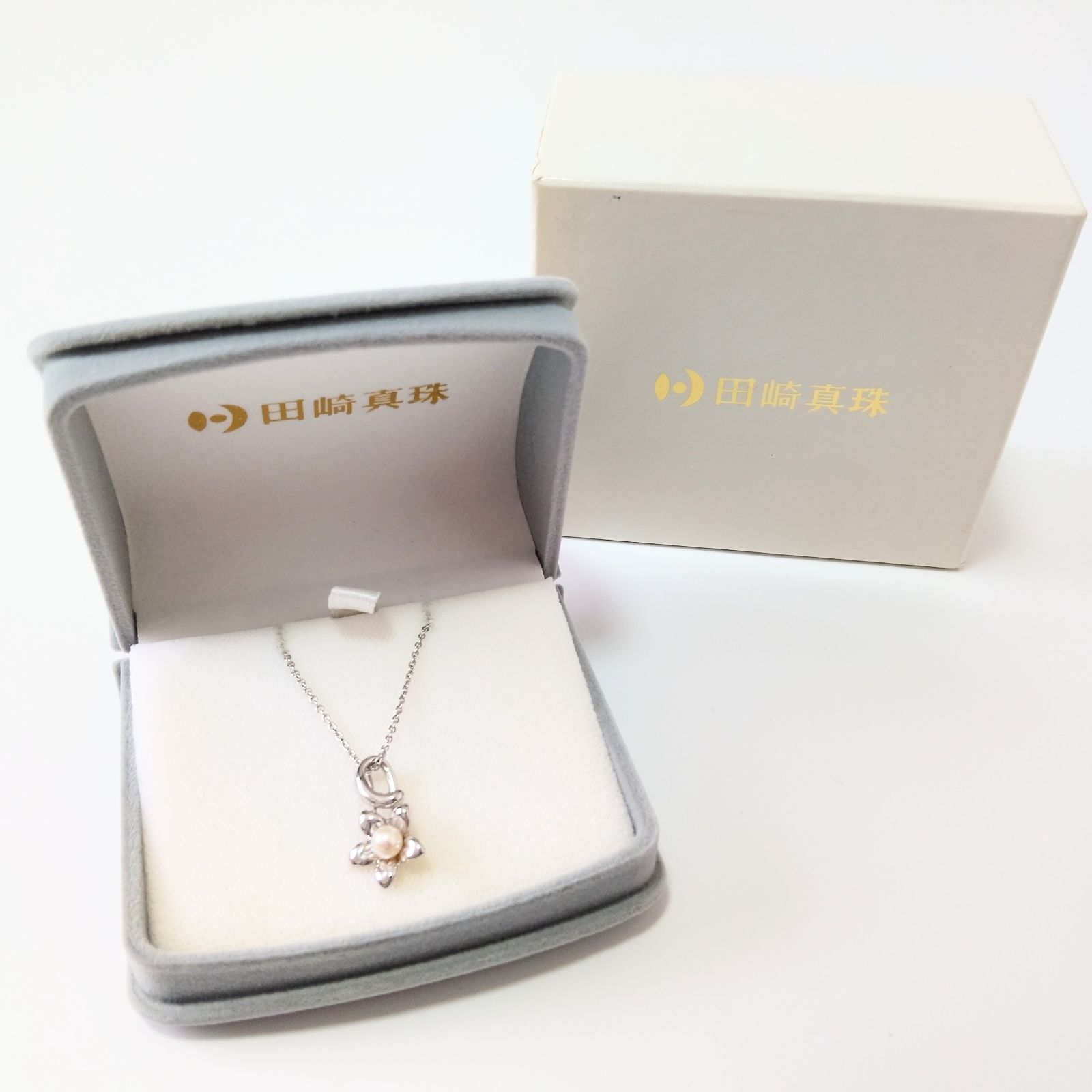 ✨TASAKI✨タサキ✨ ネックレス パール シルバー フラワー 花 ✨美品