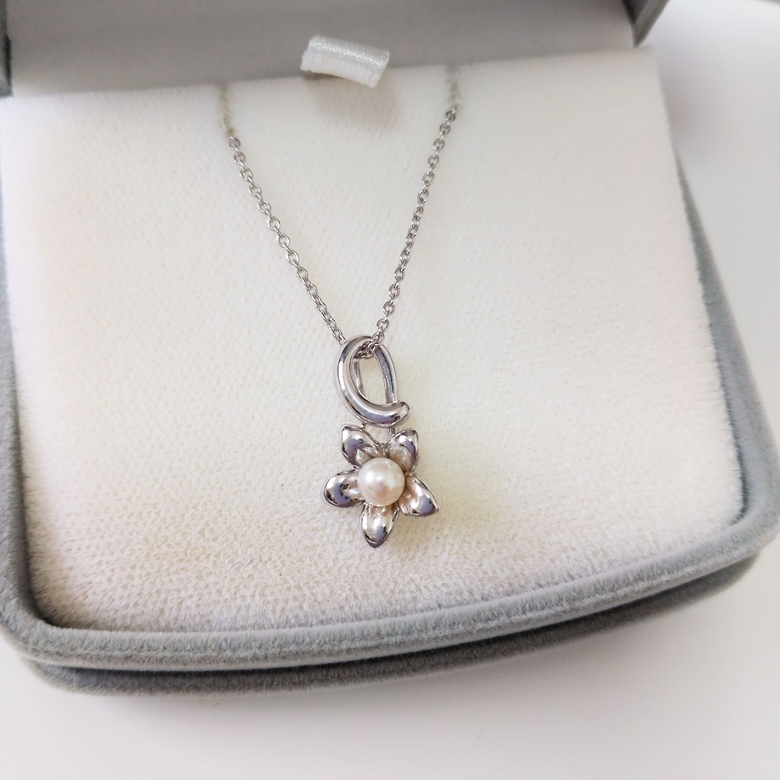 ✨TASAKI✨タサキ✨ ネックレス パール シルバー フラワー 花 ✨美品