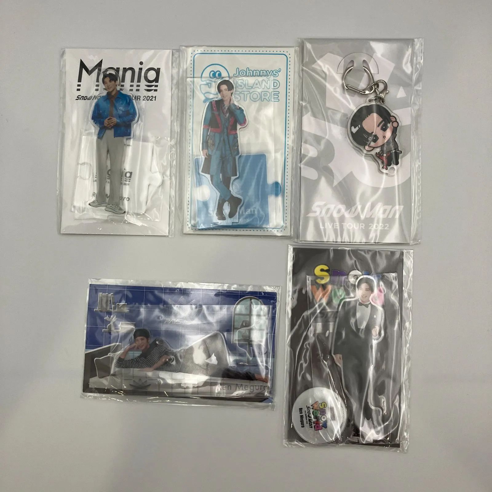 SnowMan 目黒蓮 アクリルスタンド4点 アクリルキーホルダー1点 計5点