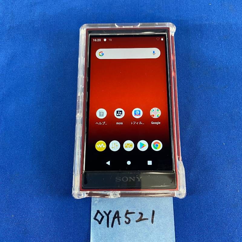 SONY Walkman 本体 レッド 専用ケース付き ◇YA521【本体のみ】SONY Walkman NW-A106 32GB Type-C給電モデル red