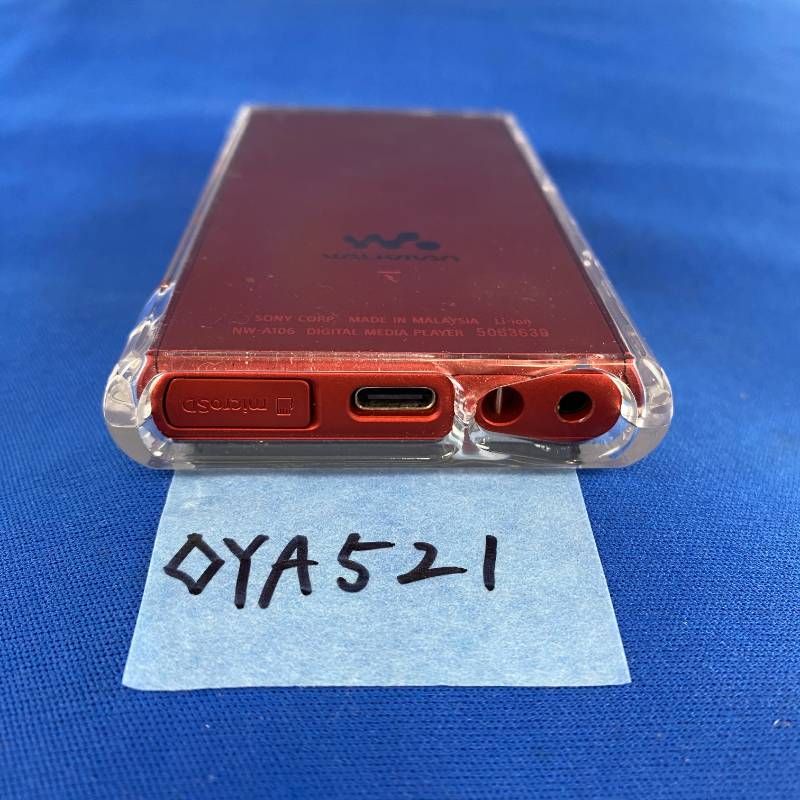 ◇YA521【本体のみ】SONY Walkman NW-A106 32GB Type-C給電モデル red