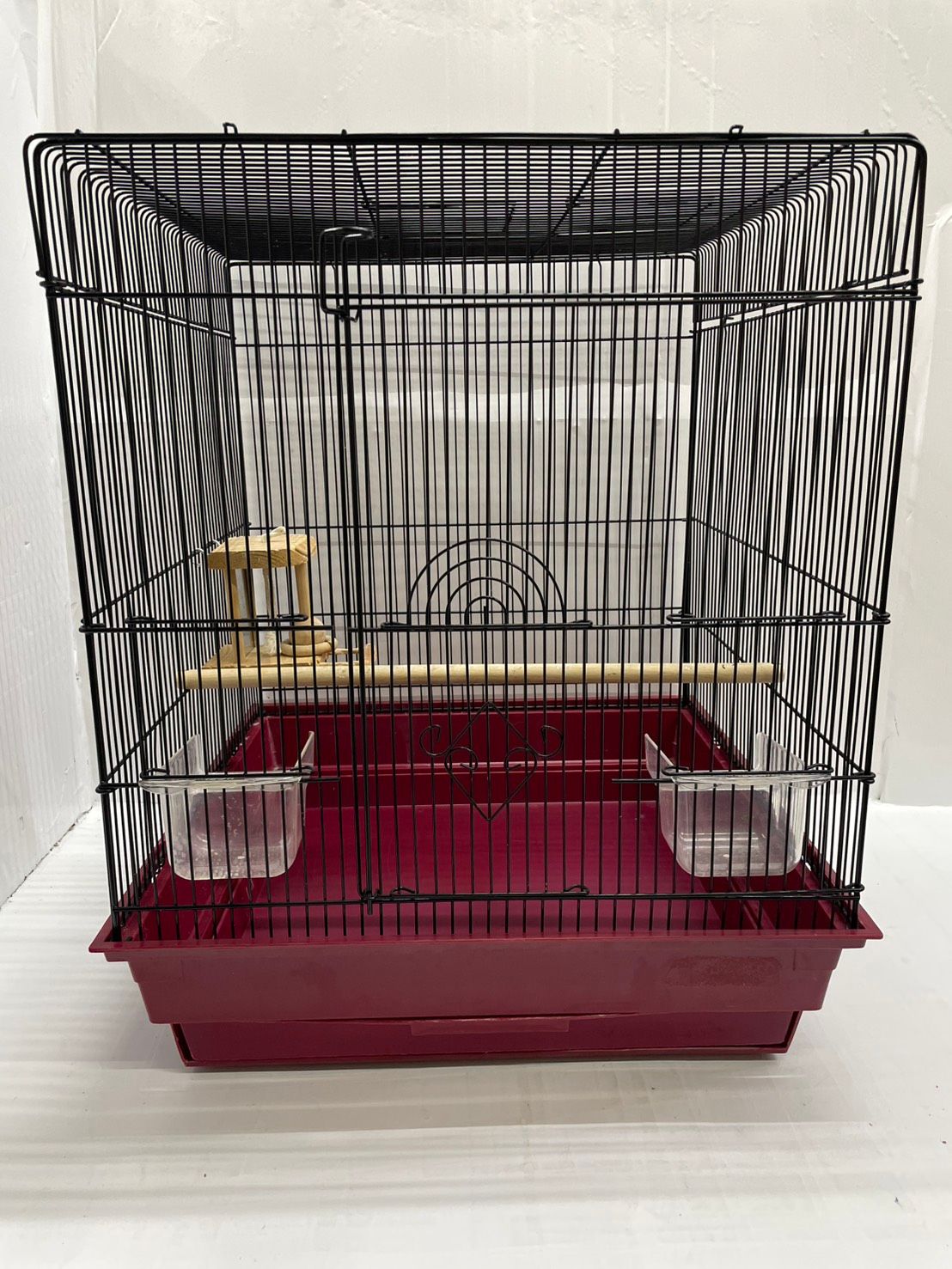 送料無料h17162 鳥かご バードケージ 幅47×奥行47×高さ56cm 餌入れ