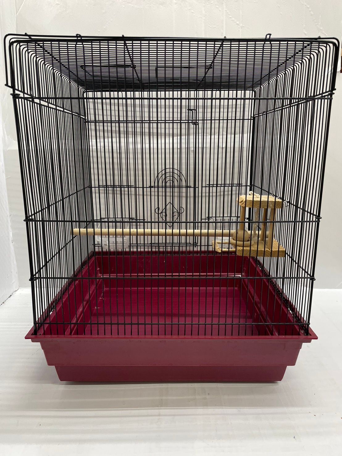 送料無料h17162 鳥かご バードケージ 幅47×奥行47×高さ56cm 餌入れ