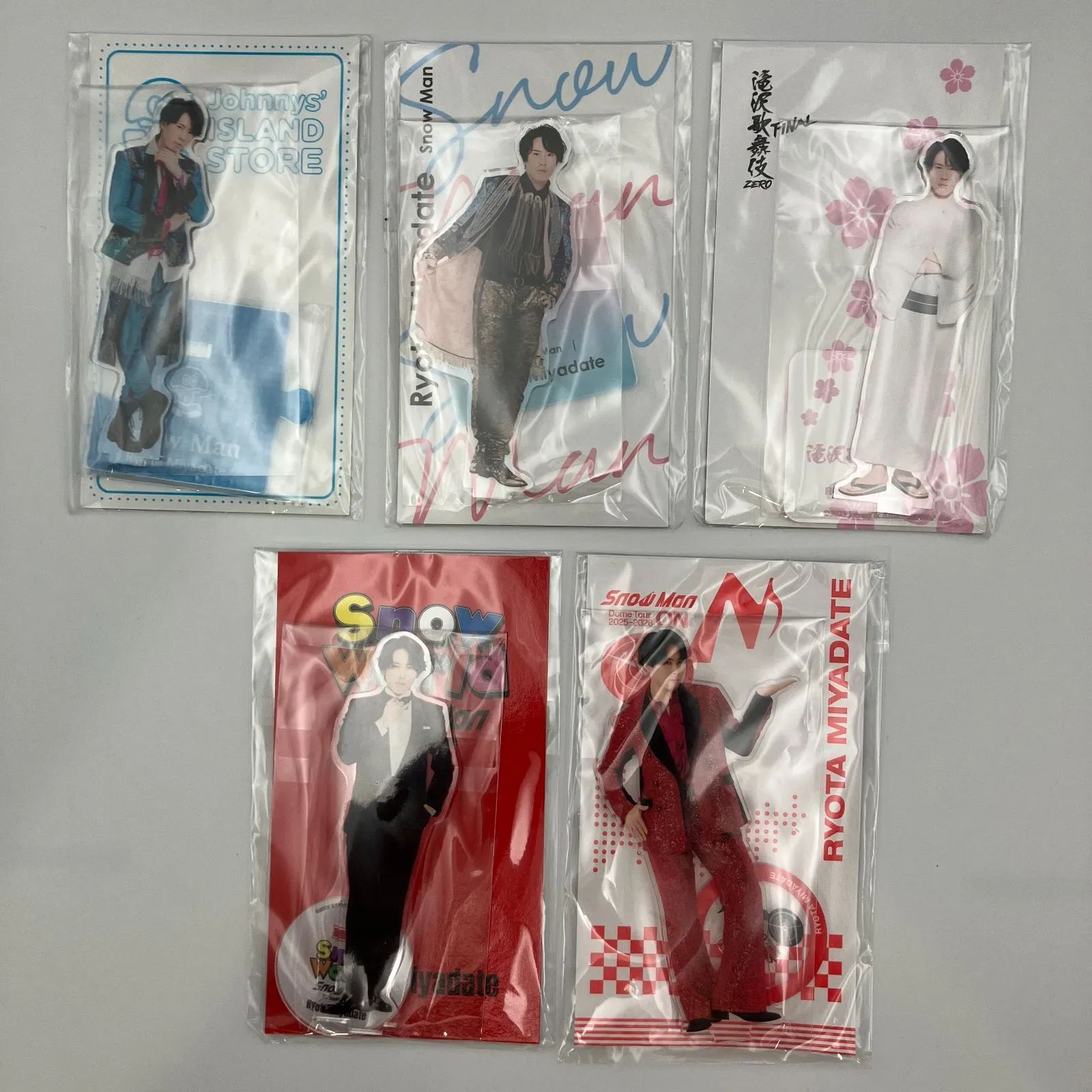  Man 宮舘涼太アクリルスタンド 5点セット SnowMan 宮舘涼太 アクリルスタンド5点セット まとめ売り 未開封