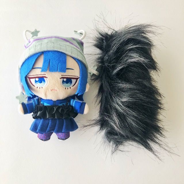 DUSTCELL EMA ぬいぐるみ DUSTCELL ぬいぐるみ EMA ファーキーホルダー 黒 2点セット【I2294-007