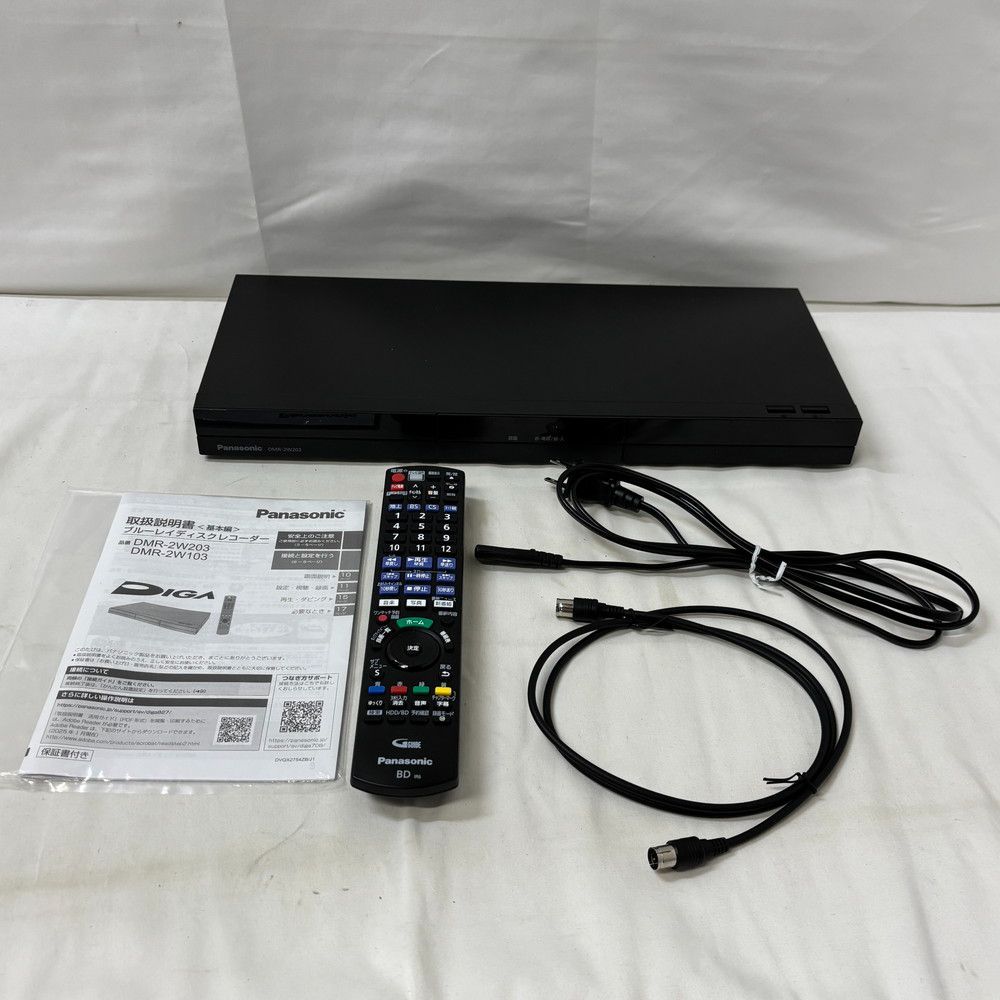 1995◇家電 Panasonic ブルーレイディスクレコーダー DMR-2W203