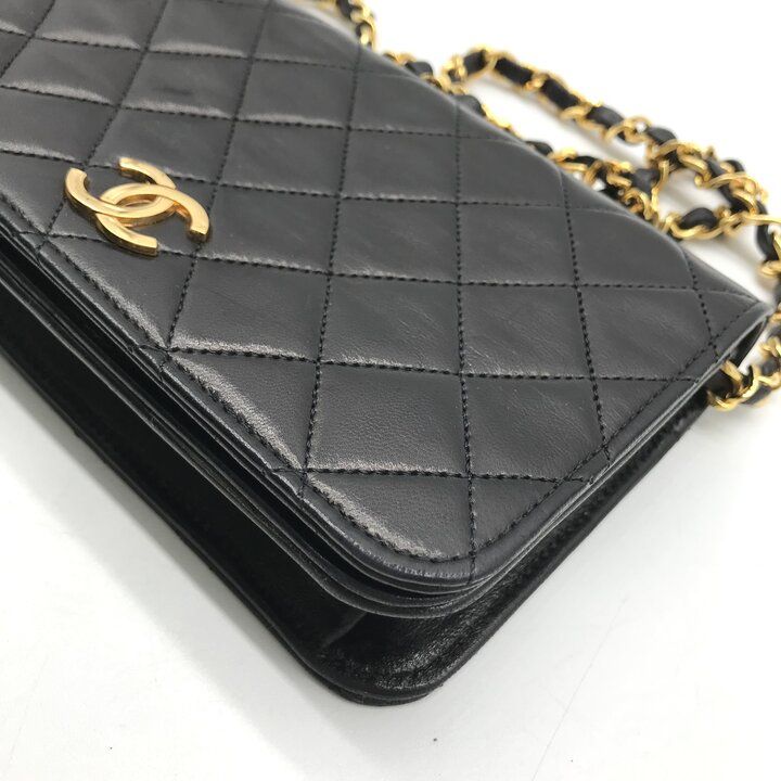 良品 CHANEL シャネル ココマーク ミニ マトラッセ プッシュロック 