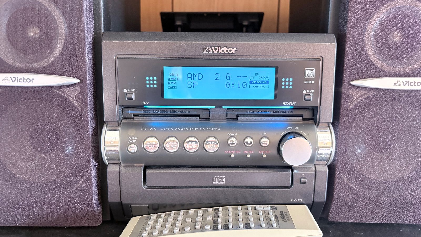 Victor ビクター UX-W5 マイクロコンポ MDシステム 完動品 - メルカリ