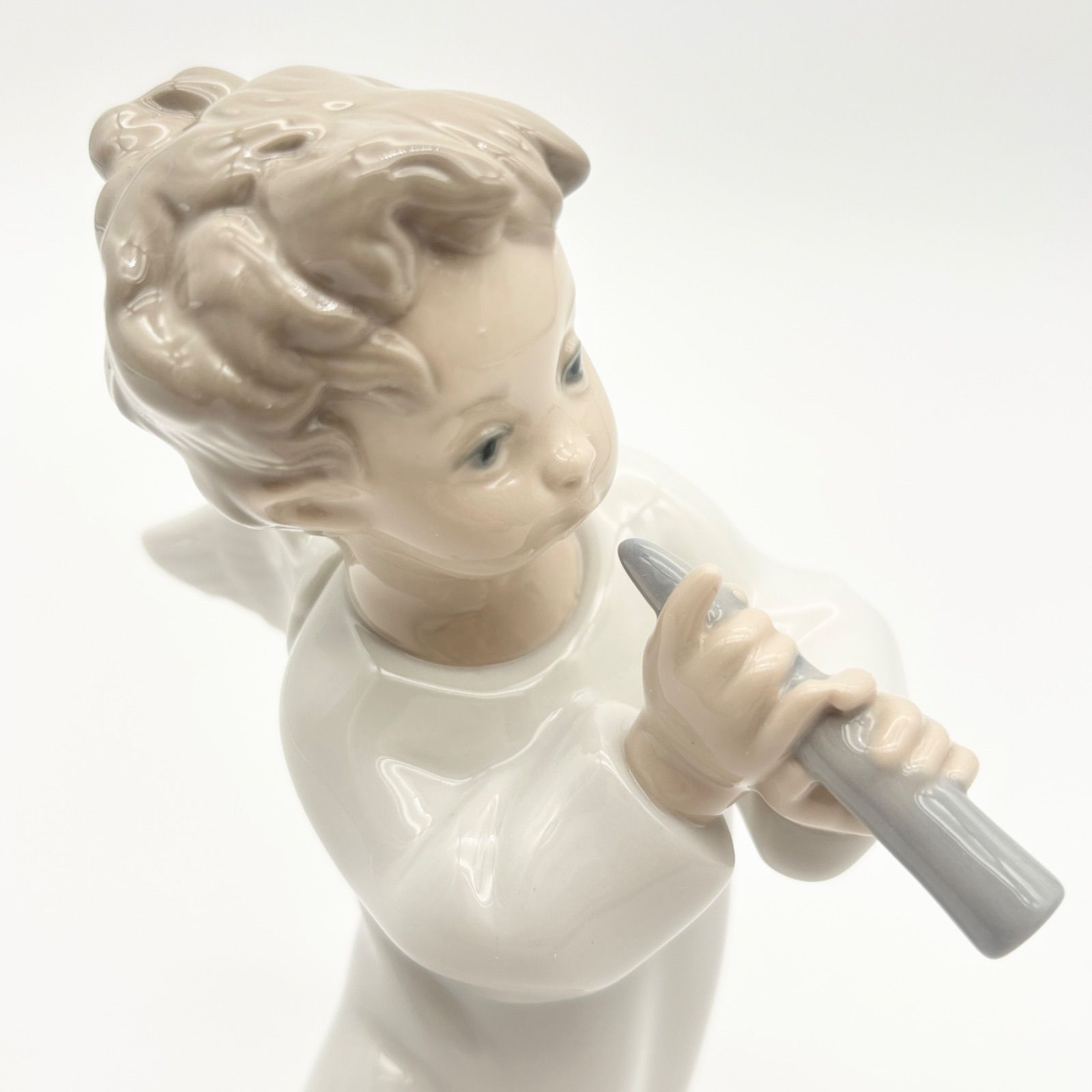 美品】LLADRO 可愛いフルート 天使 4540 フィギュリン リヤドロ 置物