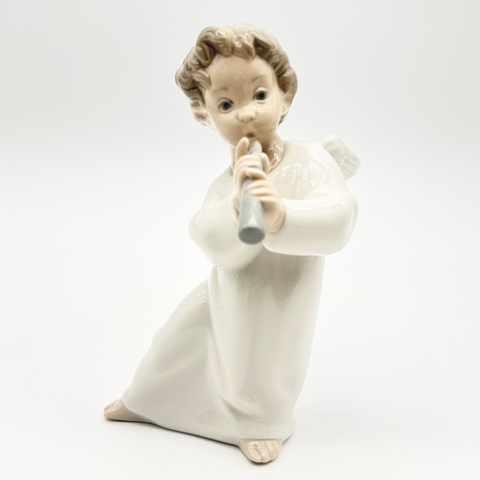 美品】LLADRO 可愛いフルート 天使 4540 フィギュリン リヤドロ 置物