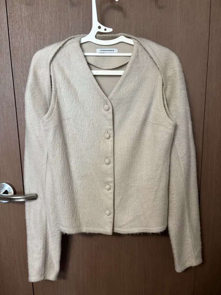 MAISONMARAIS メゾンマレ ベージュ ウール スリーブレス ボレロ セット 36size