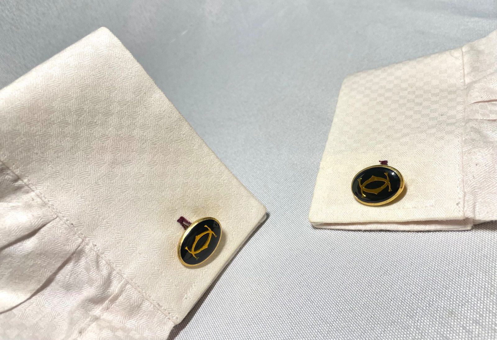 廃盤 Cartier カルティエ ダブルC ロゴ ヴィンテージ ネクタイピン