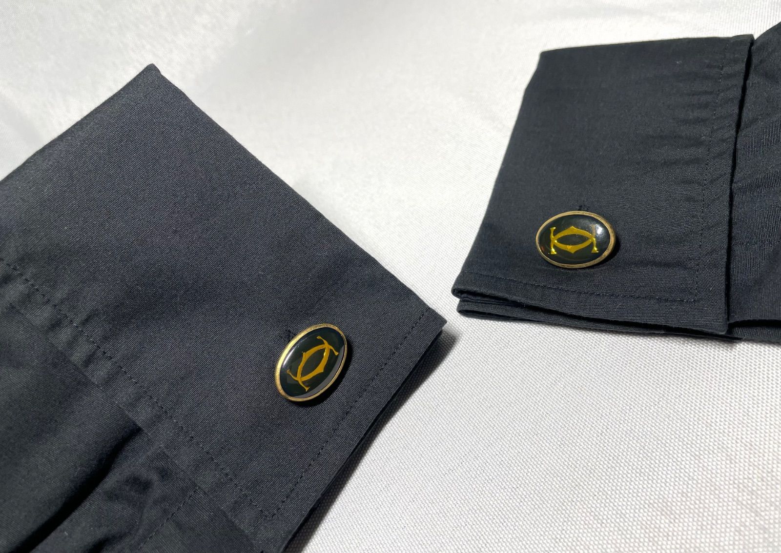 廃盤 Cartier カルティエ ダブルC ロゴ ヴィンテージ ネクタイピン