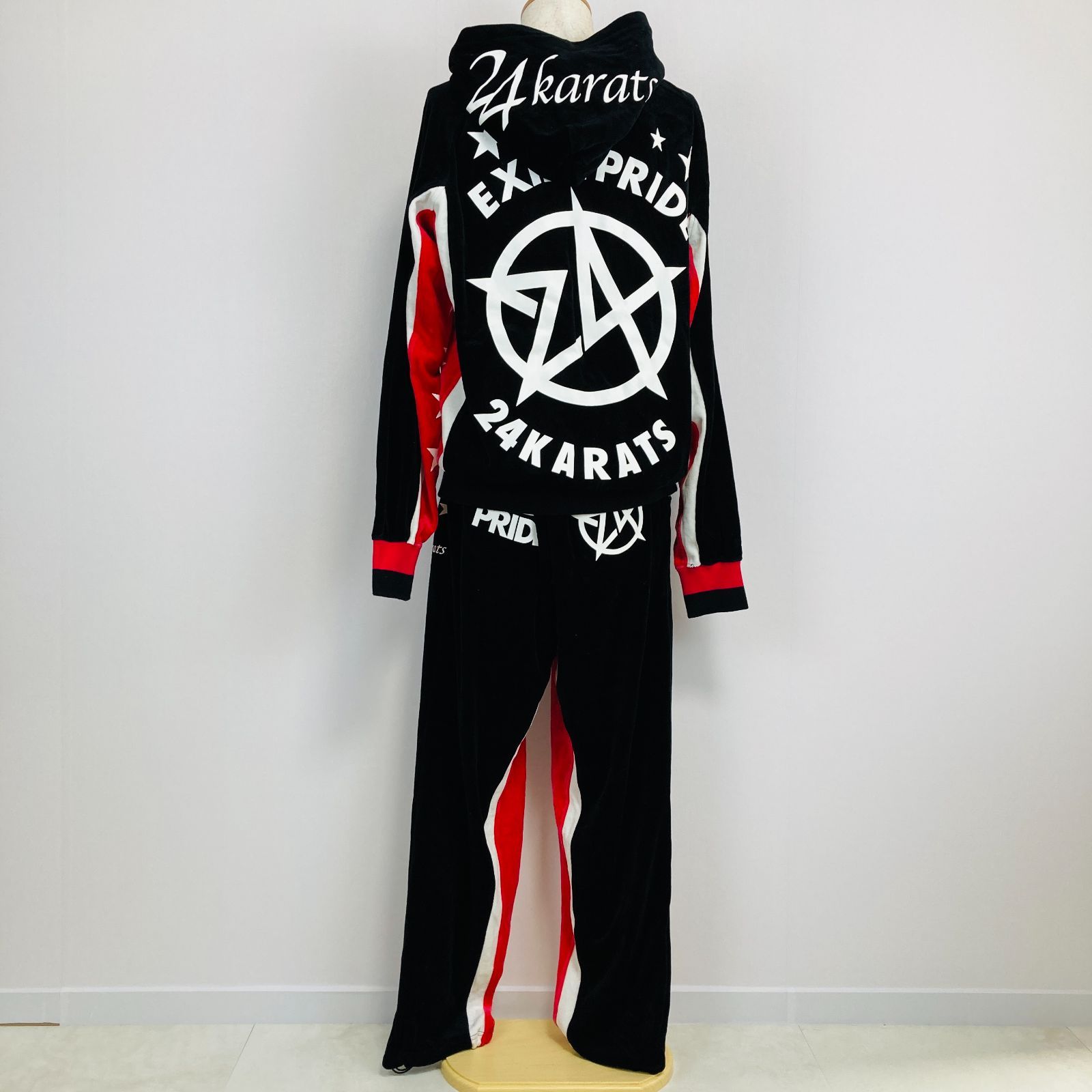 24karats EXILE PRIDE ジャージ上下セットアップ ブラック XL 0689K